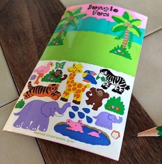 Lot SANDYLION Exotic Safari Animal Stickers: Elephants, Tigers, Zebras, Giraffes