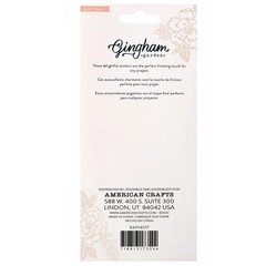 Crate Paper GINGHAM GARDEN (94PC) PUFFY STICKER SHEET scrapbooking