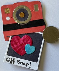 POLAROID CAMERA & PHOTO “PRE-MADE” Die-Cut Embellishment (2pc)Picture •Instant•