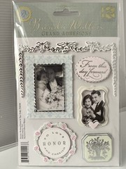 K & Company Brenda Walton Brenda’s Wedding Frames and Tags Dimensional Stickers
