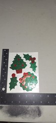 vintage Stickers Hallmark Razzle Dazzle Glittery Xmas Items Rare 1 Sheet