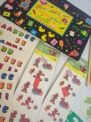 HUGE Vintage Sticker Lot & Sticker Book! St Patrick’s, Letters, Elmo, Sandylion