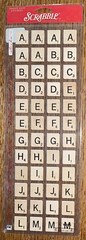 RARE Hasbro Sticko Large Scrabble Letters Crossword Game Board Scrapbook Sticker