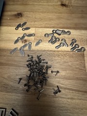 Stampin’ Up Hodgepodge Hardware Pewter Embellishment Kit Used Pics Of Remaining
