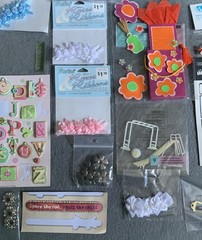 Scrapbooking & Craft Supplies Bundle Stickers Laser Borders Embellishments Ribbo