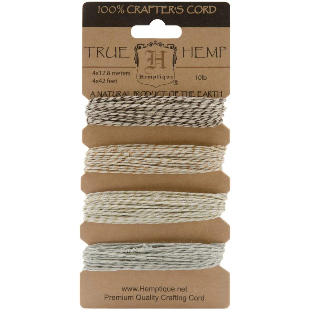 Hemptique – Hemp Cord 10lb 168′ – Metallic Vintage, HC10MVI