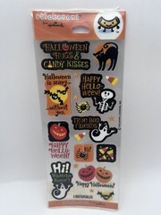 Hallmark Halloween Stickeroni Stickers Set Of 5 Pumpkins Spiders Google Eyes