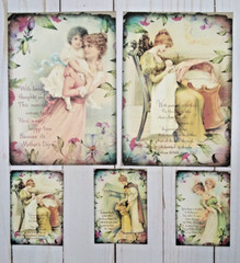 15 Piece~Mother’s Day~Handmade~ Mini Junk Journal Starter Kit~Scrapbooks~Crafts
