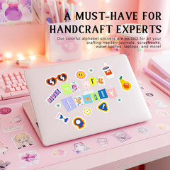 362 Pcs Waterproof Vinyl Alphabet Stickers for Scrapbooking and Decor