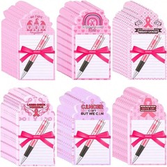 NEW Breast Cancer Awareness Die Cut Notepad Pens Ribbons FREE SHIPPING