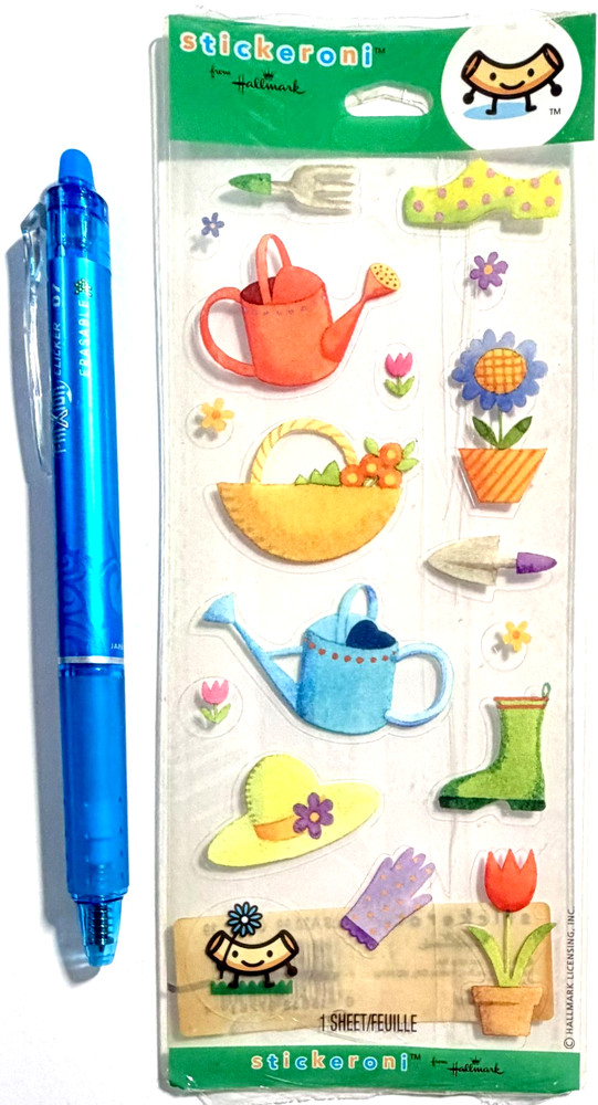 Gardening Hallmark Stickers Scrapbooking Card Journal Planner