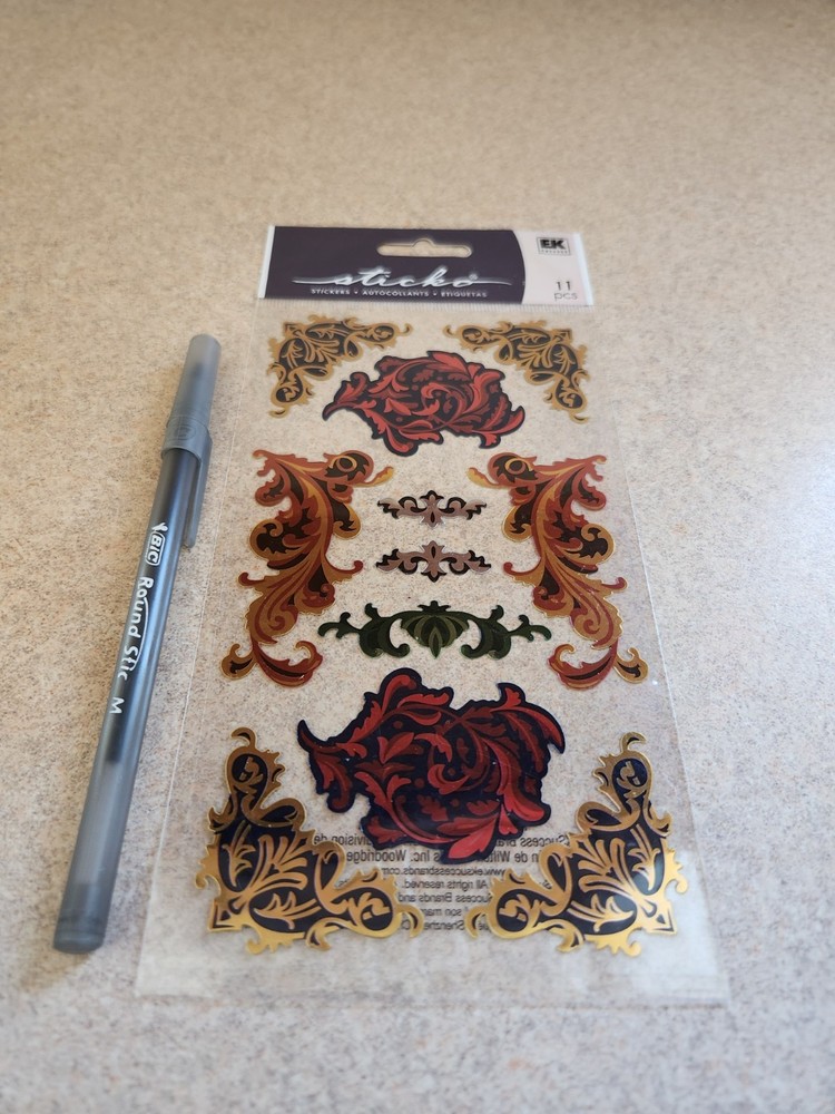 Sticker~Elegant Flourishes~Shiny Stickers