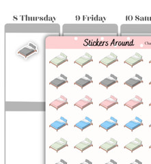 Change Bed Sheets Planner Sticker, Chores Sticker, Calendar and Journal Sticker