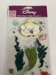 Disney Princess Ariel The Little Mermaid Sticker Collage scrapbook sticker sheet