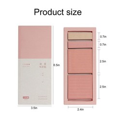 Portable Blank Sticky Notes, Self-Stick Index Tabs Organizer for Planner,5915