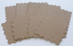 {12} NESTiNG SCALLOP SQUARE – Raw Chipboard Die Cuts