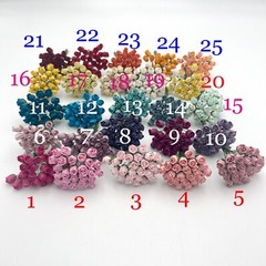 625 MIXED 25 colors Semi Rosebuds Wedding Craft Paper Flower (T30-Kit625-A1)