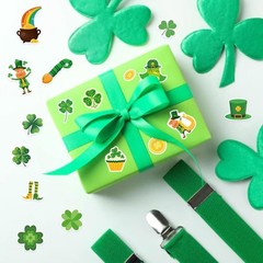 24 High-Quality Shamrock Stickers for Kids and Adults – St. Patrick’s Day Decor