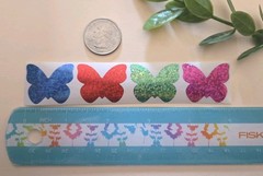 16 Sparkly Butterfly Stickers/Pretty Butterfly Stickers/Spring Summer Stickers