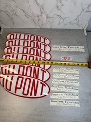 Du Pont Vintage Sticker Lot 14 Pieces Vintage Decal Sticker