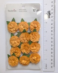 Marigolds Paper Flowers Scrapbooking Embellishments By Recollections