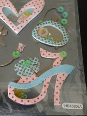 Handmade 3d Girly Fashion Stickers NIP NEW