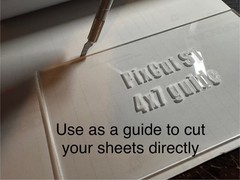 PixCut S1 Cut Guide for 4 in x 7 in – jig to make your own sticker vinyl stencil