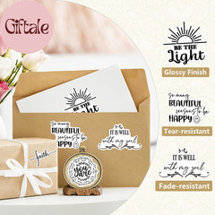 381 Pcs Small Christian Stickers, Inspirational Bible Verse Prayer Stickers 127