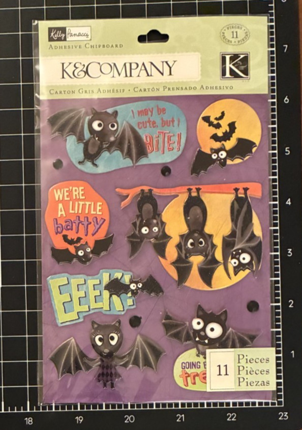 K&Company Spooktacular HALLOWEEN BAT FAMILY or 3D GrandAdhesion WORDS and ICONS
