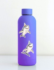 Birthday Shark Die Cut Vinyl Stickers Set Scrapbooking Laptop Waterbottle