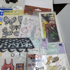 Lot Of Assorted Scrapbook Crafts Embellishments Stickers Family School Sports
