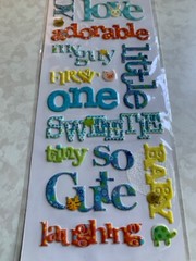 MAKING MEMORIES 3D PUFFY MESSAGE STICKERS WORDS MULTI-COLOR PLASTIC 20 PCS