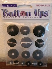 4 Pks Adhesive Buttons Various Shapes & Colors Paper Crafting Embellishments #54