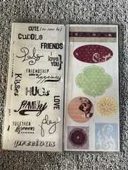Creative Memories 12 X 12 Pastel Designer Print Paper & 6 Sticker Pages