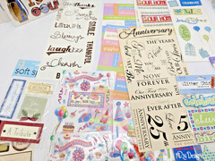 Large Scrapbook Lot Word Phrase Birthday Holiday Embellishment Craft Over 1.5lbs