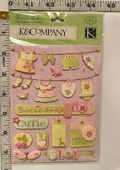 BABY PINK/ GIRL *Jolee’s Scrapbooking Embellishments *NEW OLD STOCK 2004*