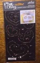 Jolees ROSE GOLD HEARTS BLING GEMS LOVE WEDDING ANNIVERSARY Scrapbook Stickers