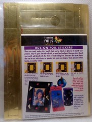 TONERTEX Rub-On Foil Stickers: Gold/Silver/Red/Green (NEW)