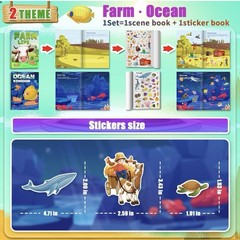 LIFEBE (2) Sticker Books for Kids (570+ Stickers), Toddler Sticker Books NEW