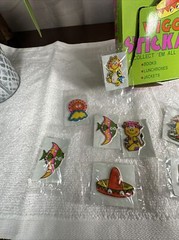 Vintage 1977 IMPERIAL Animal Wiggle Eye STICKATOONS 21 stickers RARE NEW+Box