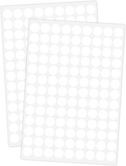 2340 PCS White Circle Dot Stickers 1/2″ round Yard Garage Sale Price Stickers…