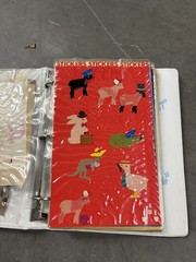 Vintage 1980s Sticker Album Collection Pac-Man Donkey Kong Qbert Bears Huge Lot