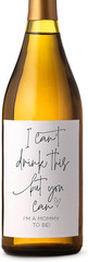 Pregnancy Reveal Wine Label Stickers for Family, Friends, 3X Small Labels, Grand