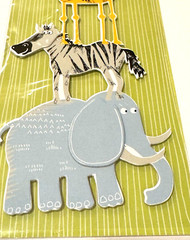 My Wildlife 3D Embellishment Jungle Animal Zebra Elephant Giraffe Gorilla Safari