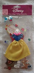 Disney EK Success Jolee’s Boutique 3-Dimensional Stickers Snow White Dress New