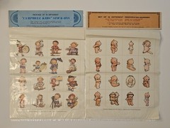 2 Merrimack Cutie Pixies Campbells Kids Gummed Stick-Ons Scrapbooking Crafts Lot