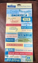 Passports EXTRA LARGE BEACH VACATION SEASIDE TITLE STICKERS Very cool!