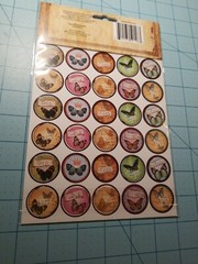Scrapbooking Butterfly Set of 3 Items: Glittery, Bottle Caps & Puffy Decor – NEW