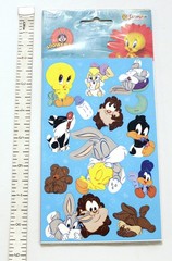 Vintage Sandylion Looney Tunes Stickers Lot of 2 Sealed Packs & 4 Loose Sheets