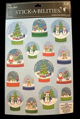 6 New Sets Christmas Holiday Winter Stickers Snowman Snowglobe Bear Scrapbook